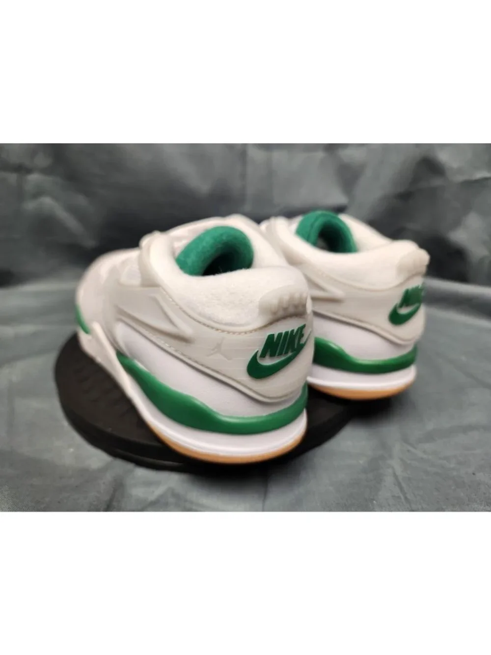 Jordan 4 RM (PS) Sneakers White Green Grey Kids Size 3Y BRAND NEW NO BOX!